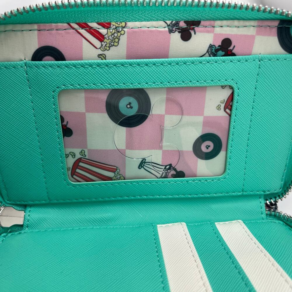 LOUNGEFLY Disney NWT Mickey Retro 3D Wallet, Sequin Minnie Ears Included - Picture 9 of 12
